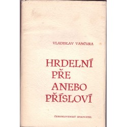 Vančura, V.: Hrdelní pře anebo přísloví