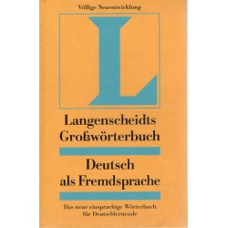 Kol.: Langenscheidt Grosswörterbuch Deutsch Als Fremdsprache