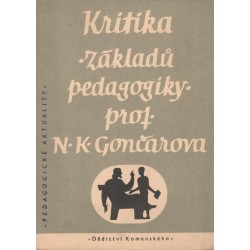 Gončarov, N.: Kritika základů pedagogiky