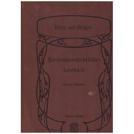 Rinn, H. a Jüngst, J.: Kirchenesichtliches Lesebuch