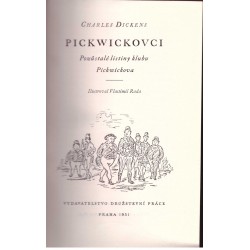 Dickens, Ch.: Pickwickovci. Pozůstalé listiny klubu Pickwickova