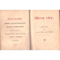 Nová postilla. Slova víry. Sbírka duchovních řečí obecných a příležitostných