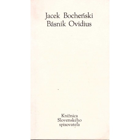 Bocheński, J.: Básnik Ovidius
