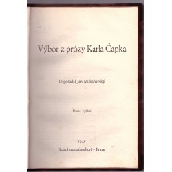 Mukařovský J.: Výběr z prózy Karla Čapka